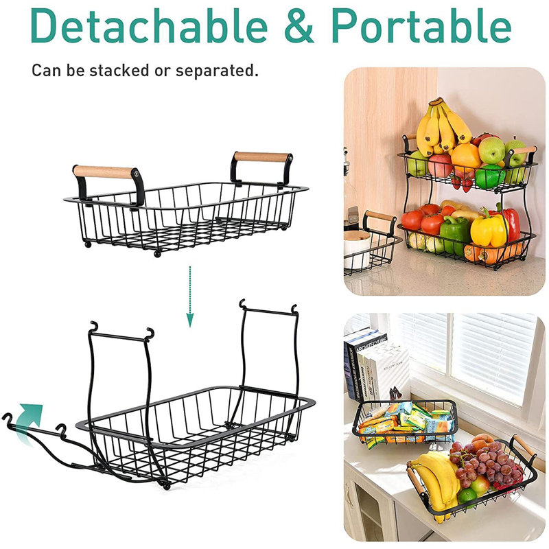 Rebrilliant Fulwiley Metal Fruit Bowl