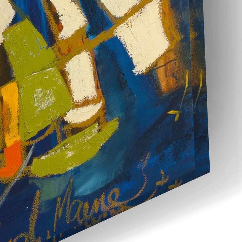 Art mural en verre épique «Portland Neighbour 4» par Erin McGee Ferrell, 24 po x 16 po, H 16 po x l 24 po