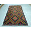 Tapis tribal anatolien rétro fait à la main 6 pi 3 po x 8 pi 11 po One-of-a-Kind