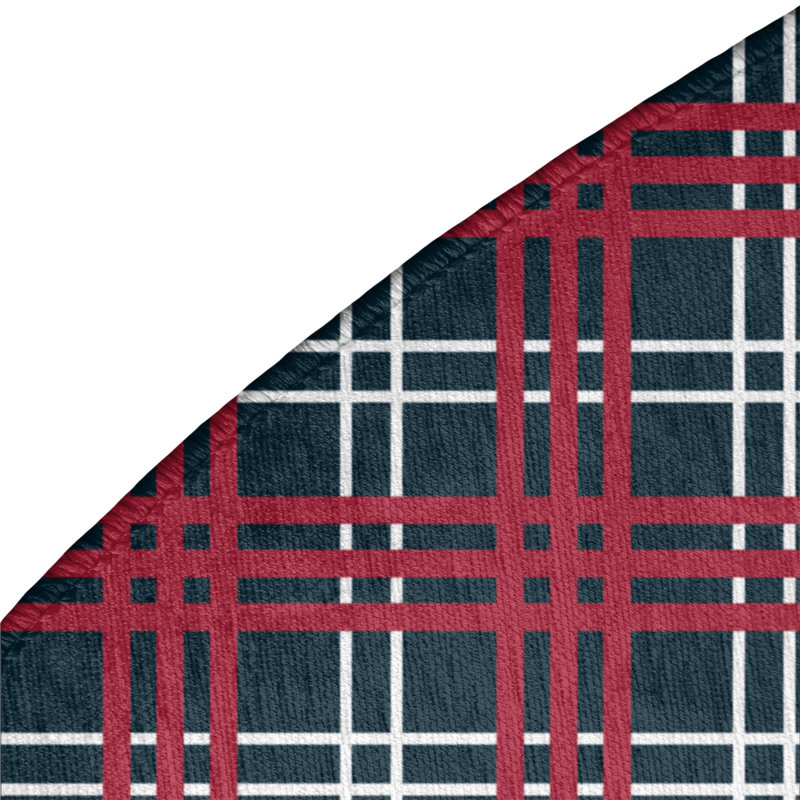 Plaid Indoor Rug, Round 5'