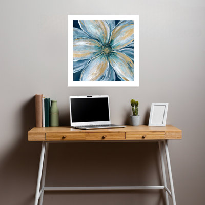 «Dazzling Bloom II Abstract Contemporary Elegant Nature Flower», art mural