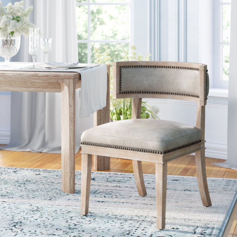 Chaise d'appoint rembourrée en cuir Brooks - 1 chaise seulement et non un ensemble