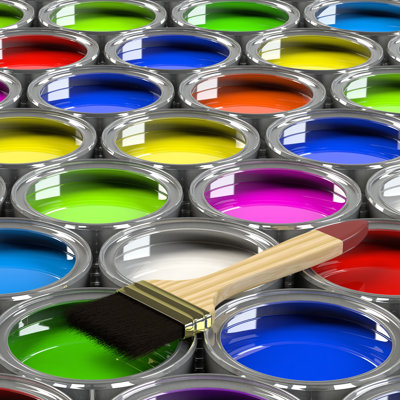 Paint Cans - Wrapped Canvas Print