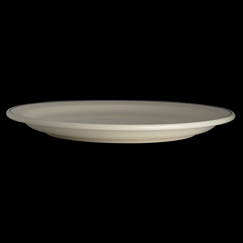 Plate Narrow Rim Black Line