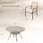 6-Person Round Outdoor Patio Dining Set With Stackable Armchair-1631144497