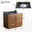 Ensemble de meuble-lavabo sur pied à simple cuve 42 po avec plateau en calcaire noir Avignon-94008117-114248465
