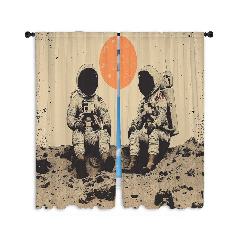 Euell Room Darkening Curtain Pair, 56" W x 80" L