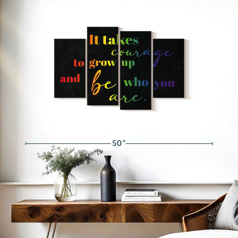 Tergel Courage To Be You Pride, H 22 po x l 36 po