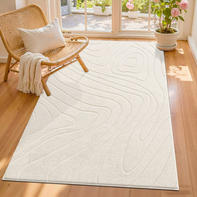 Tapis d'intérieur moderne antidérapant lavable Modern