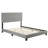 Roma Faux Leather Upholstered Platform Bed Frame with Adjustable Headboard , Strong Slat Support System, No box Spring Required-239839205-239839207