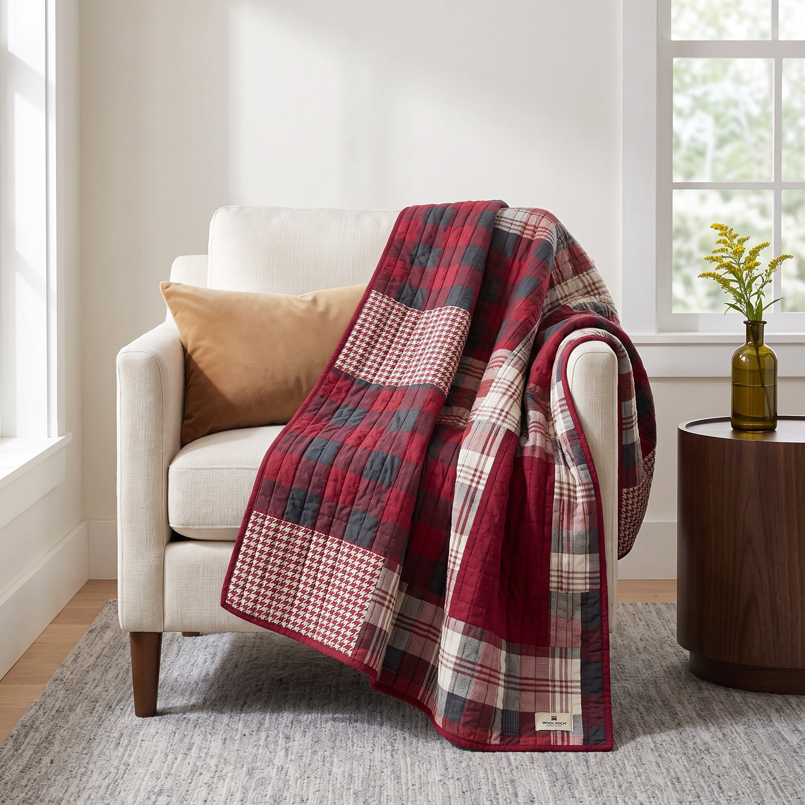 Woolrich Sunset Quilted Throw Blanket