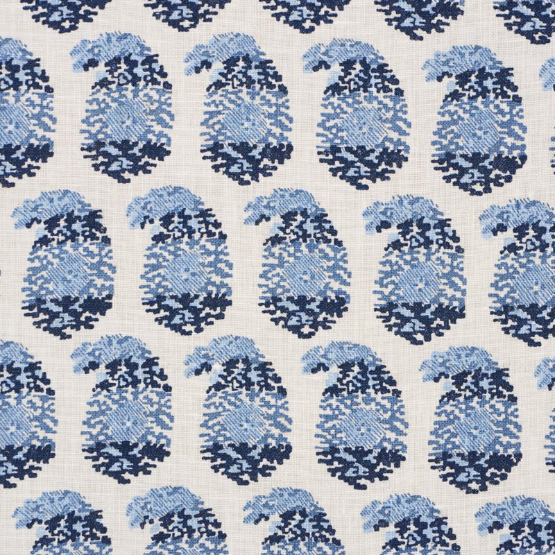 Schumacher X Rita Konig Terry Fabric, Blue/Navy