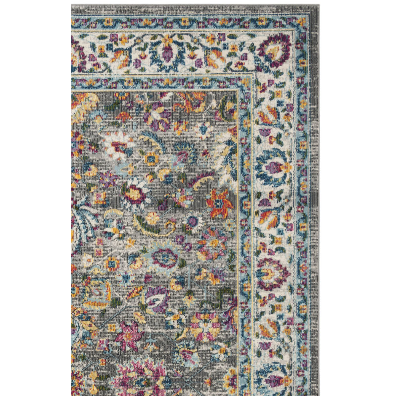 Doucet Performance Floral Rug, Rectangle 5'1" x 7'6"