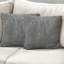 Grey Corduroy 16X16” 40X40cm Plain Cushion Covers Quality Soft Fabric - New