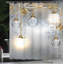Rideau de douche simple et crochets industrial stall-128720053