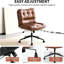 Faux Leather Accent Chair