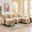 6-Piece 101'' Upholstered U-Shape Sectional-163928667