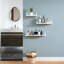 Rustic Shelves, Decorative Wall Shelf Set Of 3, Floating Shelves For Bathroom, Bedroom, Living Room,Kitchen, Office And More, Carbonized Black-1365988163