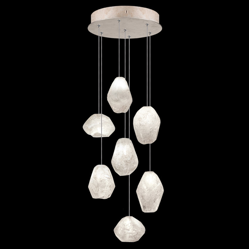 Luminaire suspendu rond 14 po Natural Inspirations, Doré