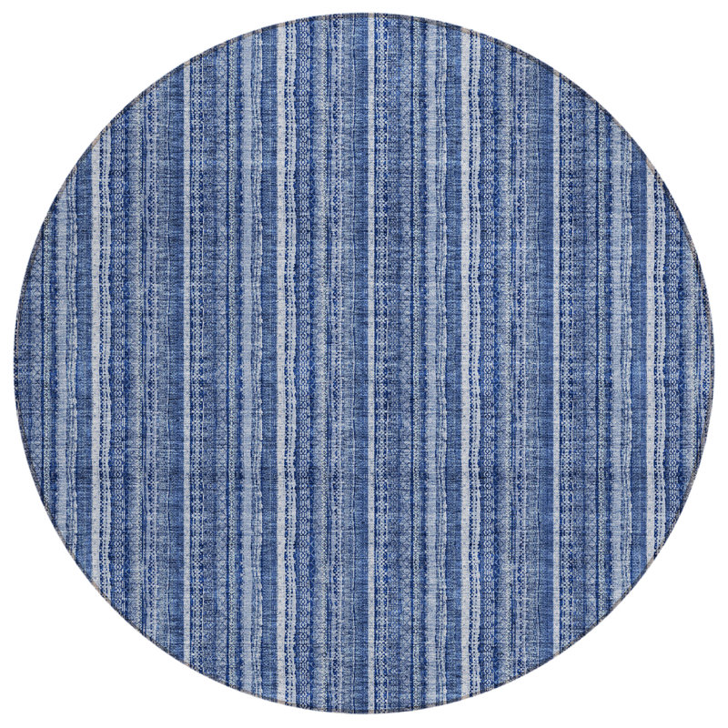 Chayden Rug with Non-Slip Backing, Rond 8 pi