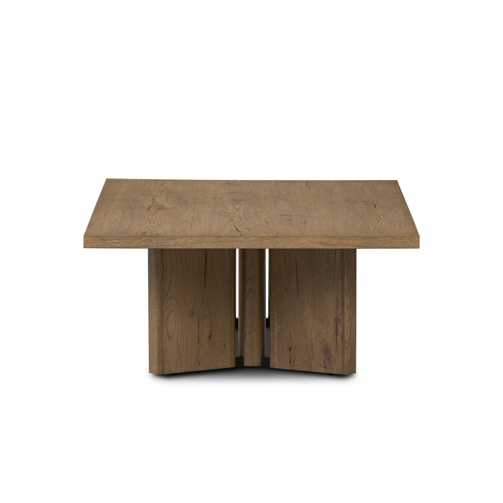 Single Coffee Table, Rubbed Light Oak