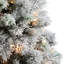 Arbre de Noël artificiel pin floqué avec lumières claires / blanches-1614140000
