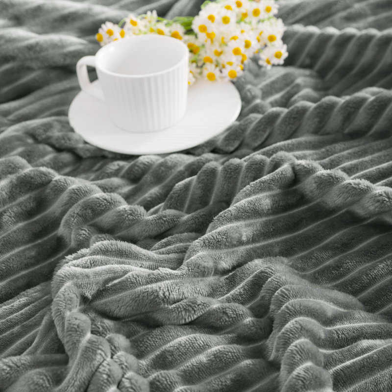 Couverture pour bébé en peluche?, Gris, Jeté