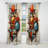 Constructivism Dynamic Assemblage Geometric III - Constructivism Velvet Blackout Curtain - 1 Panels-61868461
