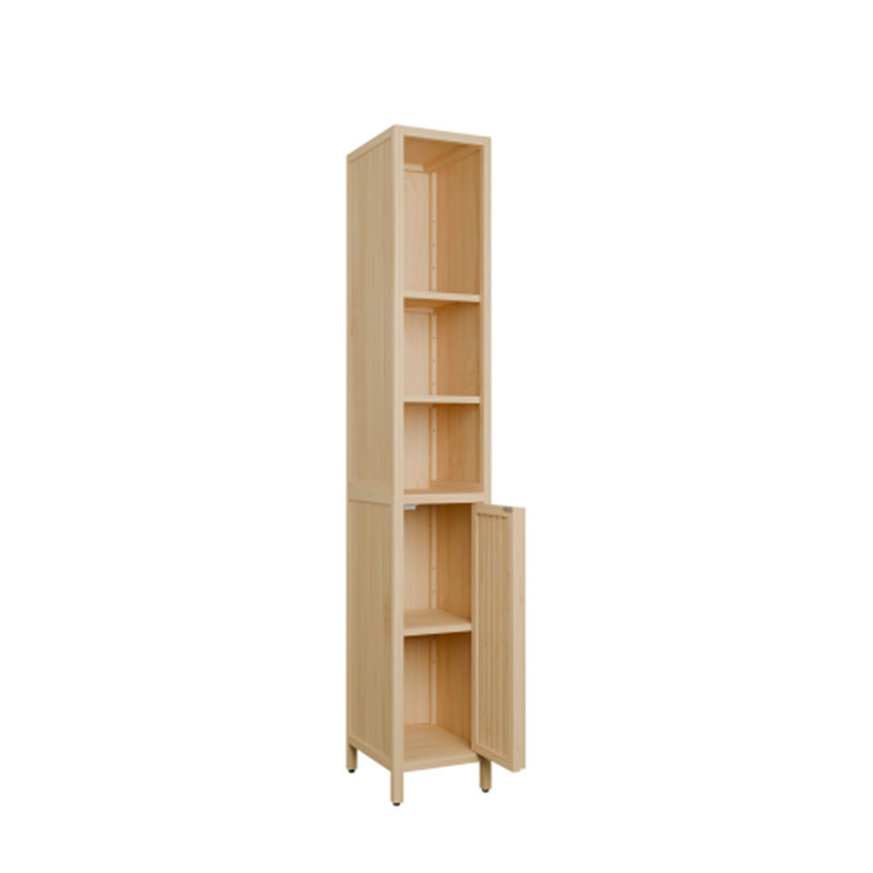 Armoire haute et grande capacité en bambou naturel
