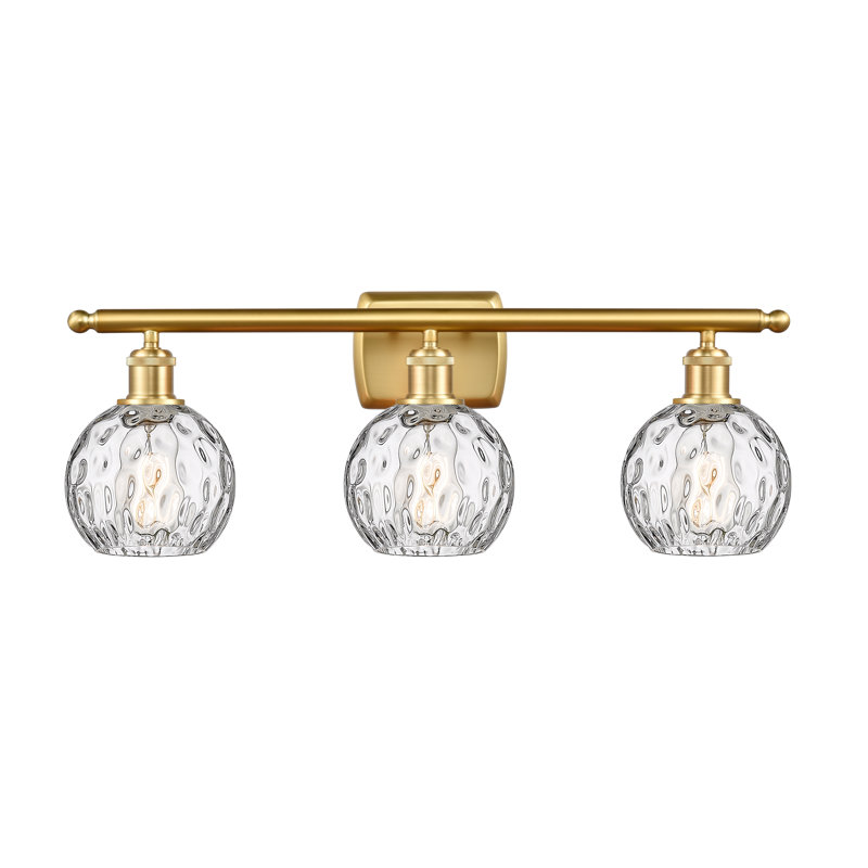 Éclairage pour salle de bain 3 lumières Cindi, DEL, Or satiné