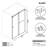 56-60" W  x 66" H Frameless Double Sliding Tub Door with 3/8" (10mm) Clear Tempered Glass, Shatter-Resistant Film & Installation Hole Locator-127350382