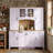 78.7" H Massive Storage Dining Hutch For Kitchen & Living Room