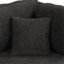 Canapé-lit modulaire en U de 108,6 po avec deux ports USB, deux prises de courant, trois coussins de dossier et une méridienne de rangement pour le salon, noir