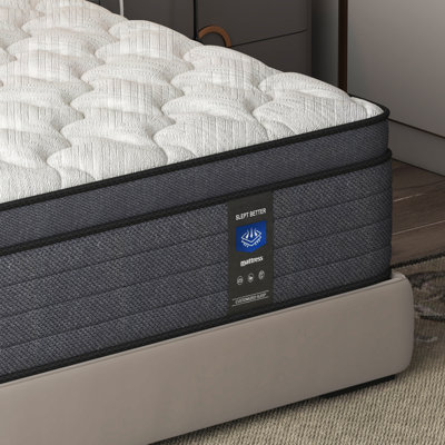 12'' Medium Memory Foam Pocket Spring Hybrid Mattress - Motion Isolation, Pressure Relief, Edge Support, CertiPUR-US Certified