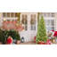 Arbre de Noël à crayon mince de 4 pi, 150 lumières à DEL blanc chaud préinstallées, 424 pointes réalistes en mélange Pe + Branches, structure à charnières peu encombrante