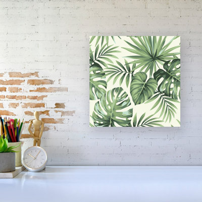 Exotic Palm Leaves - Wrapped Canvas Print