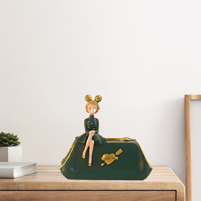 Tissue Box Cover, Green