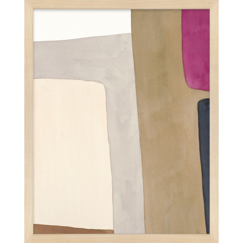 A Highlight Of Fuchsia Print by Julia Balfour, Brown Framed Paper, 20" H x 16" W x 1.25" D