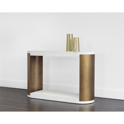 Cavette Console Table - White