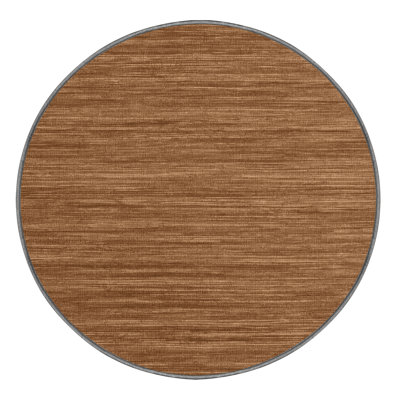 Tapis brun uni lavable à la machine