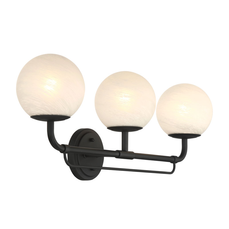 Meuble-lavabo 3 lumières 28 po Whitehall, Noir mat