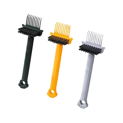 A brush Hair Brush Cleaning Tool 2 In 1 Comb Cleaner Rake With Stiff Bristles Fast  Hair Dirt For All Types Hairbrushes Portable Comb Cleaning Brush For Home Salon Use