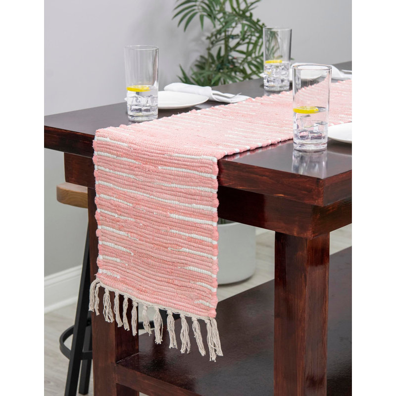 Tapis de couloir en coton Keita, Chemin de table 1 pi 2 po x 5 pi 1 po