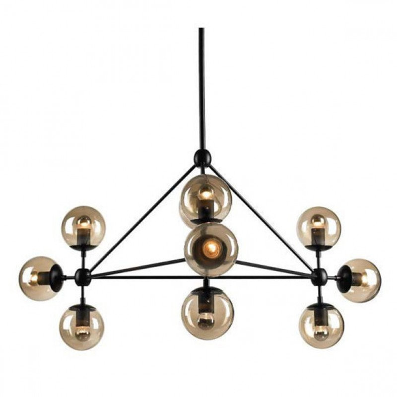 Alan Mizrahi, pyramide art déco modo, Bronze antique, Transparent, 57" Length x 62" Width x 34" Height