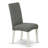 5 Piece Dining Set Includes a Rectangle Dining Room Table with Butterfly Leaf and 4 Gray Linen Fabric Upholstered Chairs, Linen White-1019617594-1019617595