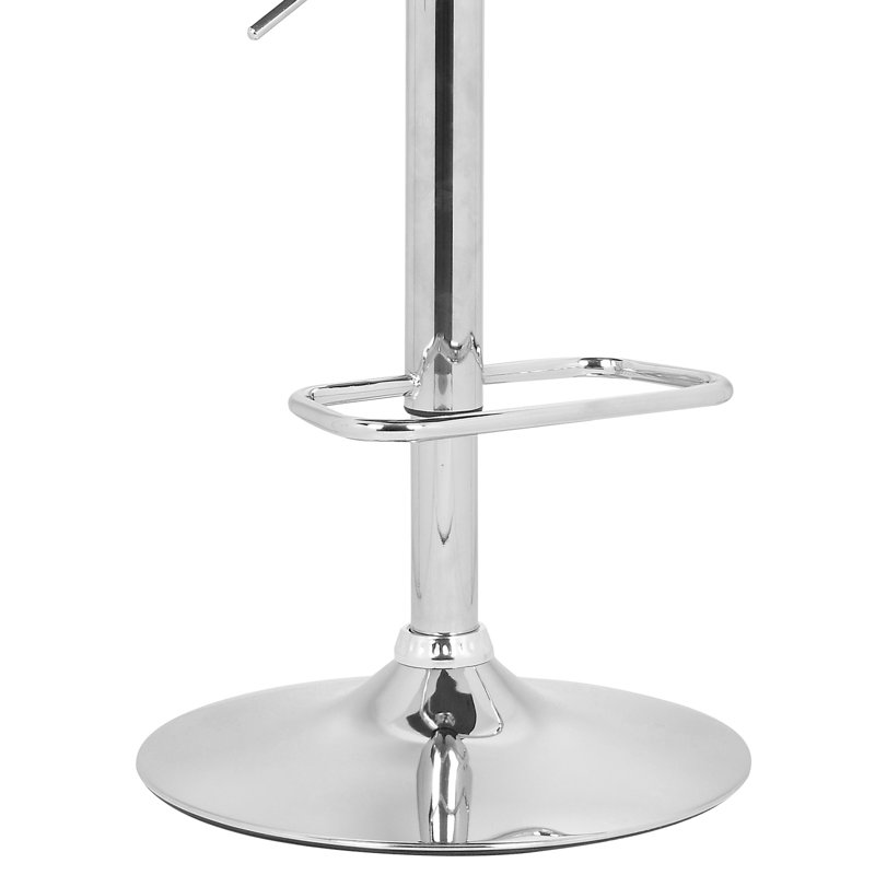 Tabouret tournant à hauteur réglable avec revêtement en similicuir