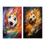 «Abstract Soccer Energy», 2 pièces-62780572-62780573