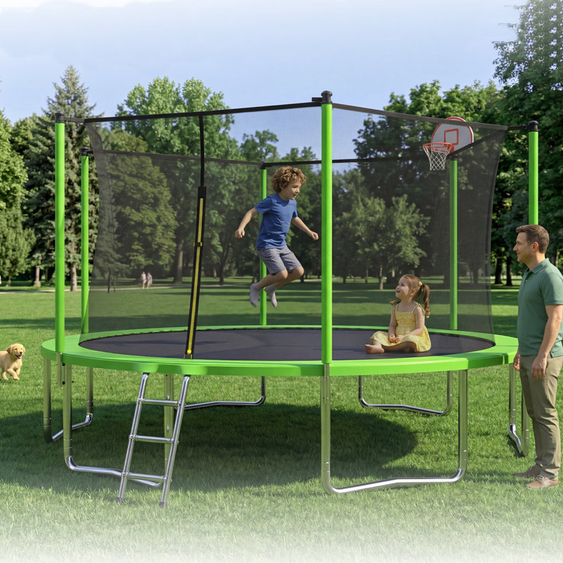 Enfants Trampoline récréatif pour enfants, Vert
