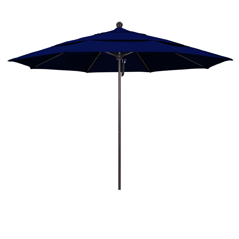 Parasol de marché 11 pi Silva, Bronze, Toile toile Truebrue® Sunbrella®