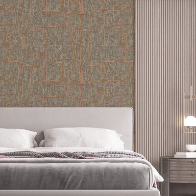 Rouleau de papier peint embossé L 41,7 pi x l 41,7 po Haania